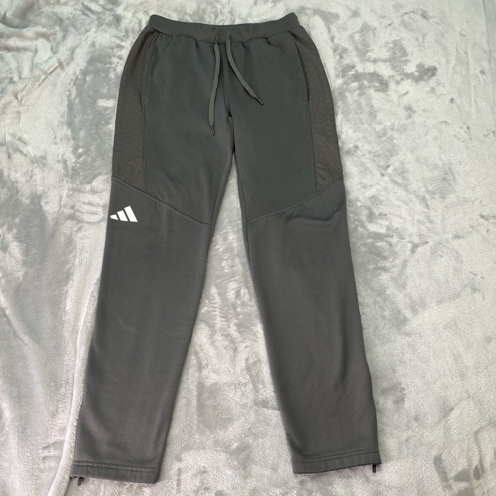 Adidas Travel Pants Aeroready Men‎ Size M Grey Athletic Soccer Training Outdoor